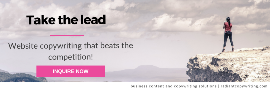 Take the lead with website copywriting that beats the competition!