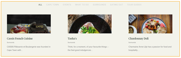 Examples of effective hotel copywriting: Don't be afraid to share the limelight with other great businesses