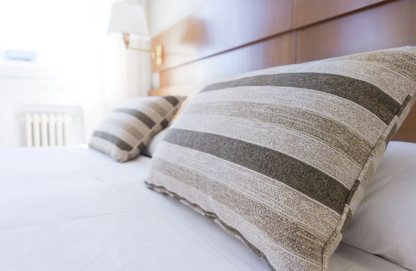 Close up of a hotel's pillows. The New Normal Traveler will care more about housekeeping - deep cleaning - efforts than they ever did before.