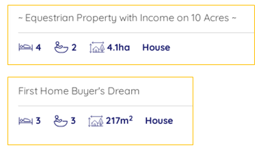 There's no question who these properties are for because the real estate headline makes it crystal clear!