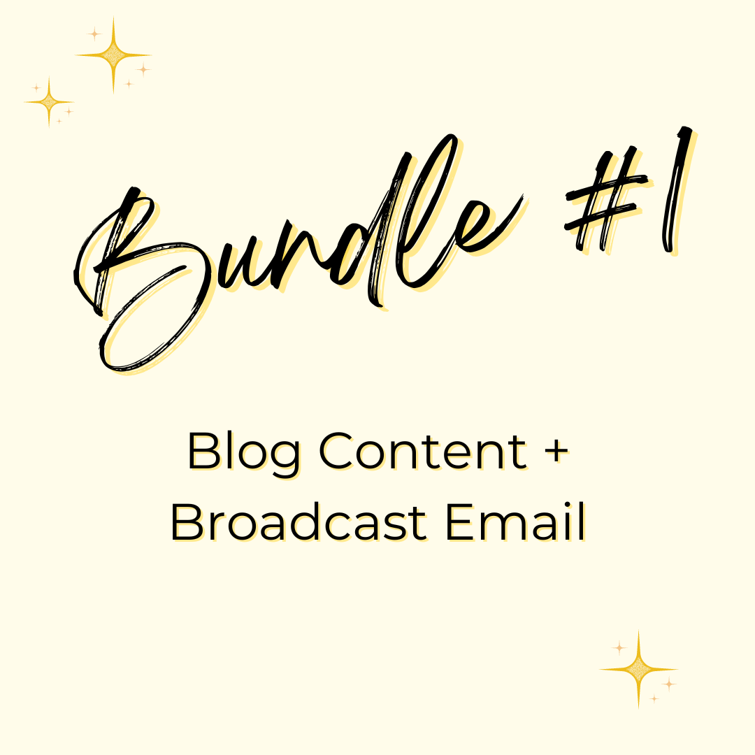 Copywriting Discount: Blog Content + Broadcast Email