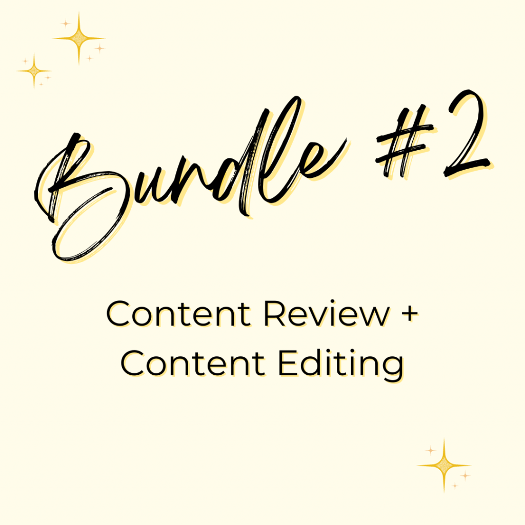 Copywriting Discount: Content Review + Content Editing