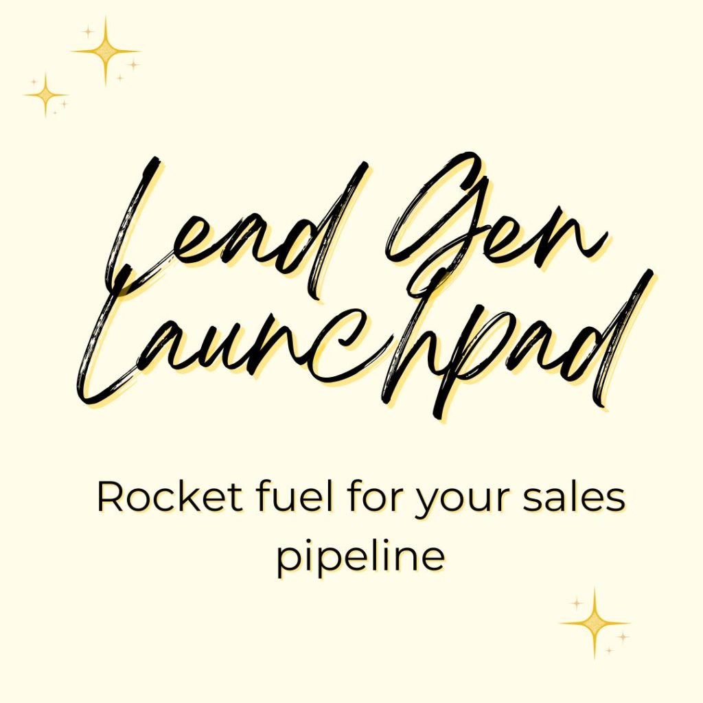 Lead Generation Launchpad package: Rocket fuel for your sales pipeline