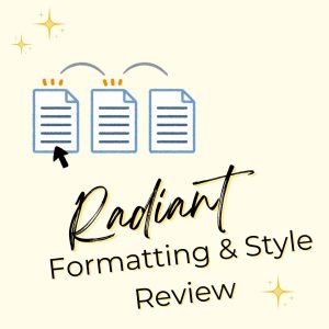 Radiant Copywriting Content and Copy Formatting and Style Review 